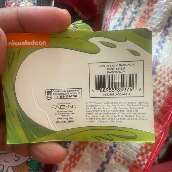 Nickelodeon all over print small back pack $20 - Picture 6 of 6